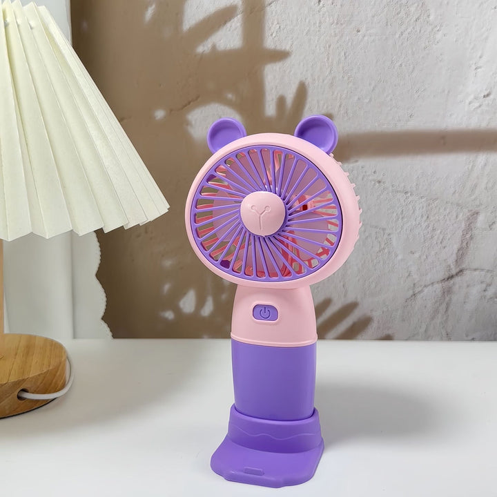Ladies Portable Hand Fan with Animal Ears Kalsten