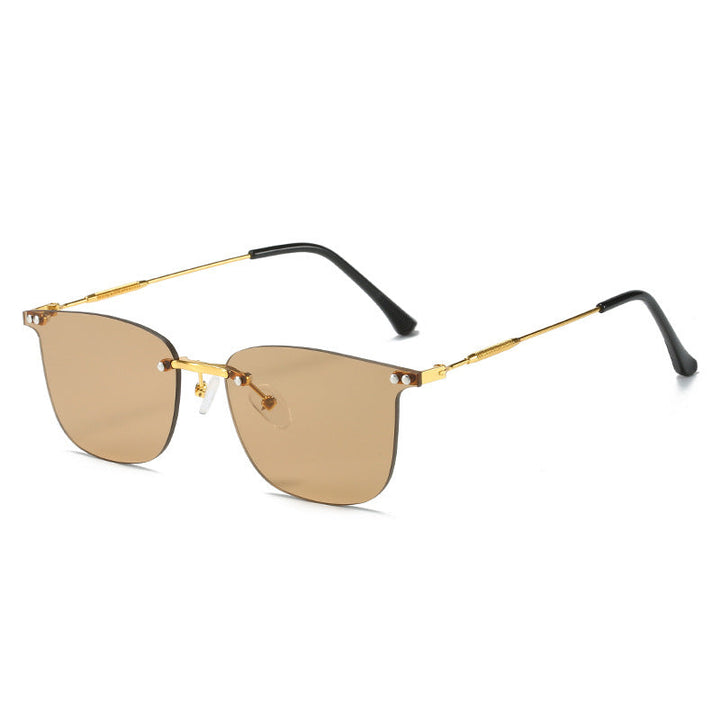 Ladies stylish geometric sunglasses with modern glass elements Kalsten