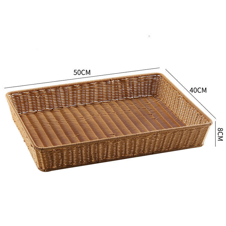 Handwoven Rectangular Storage Tray Kalsten
