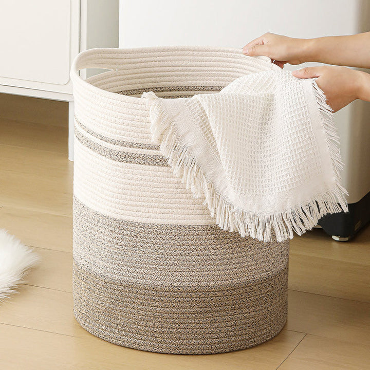 Women's storage basket with modern striped design Kalsten
