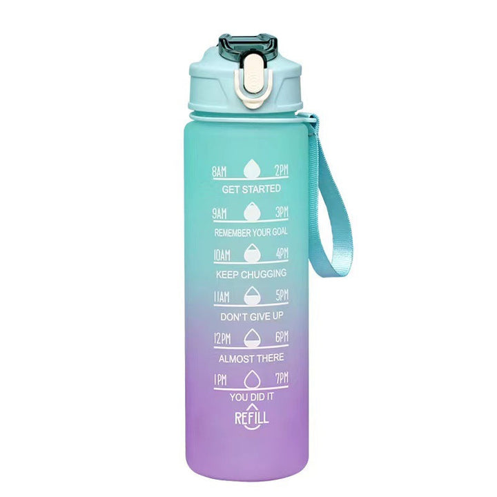 Women's Motivation Water Bottle with Integrated Time Marking Kalsten