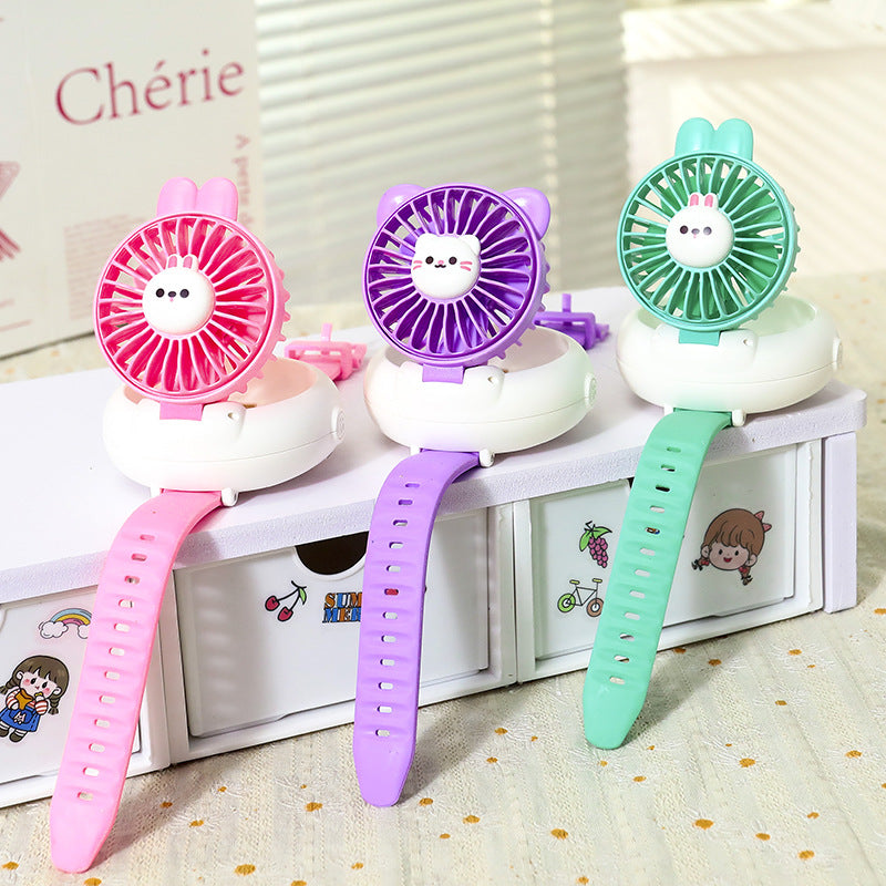 Women's portable handheld fan in cute rabbit design Kalsten