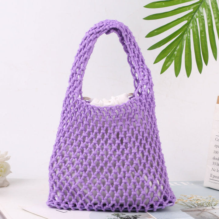 Hand-knotted tote bag made of natural cotton Kalsten
