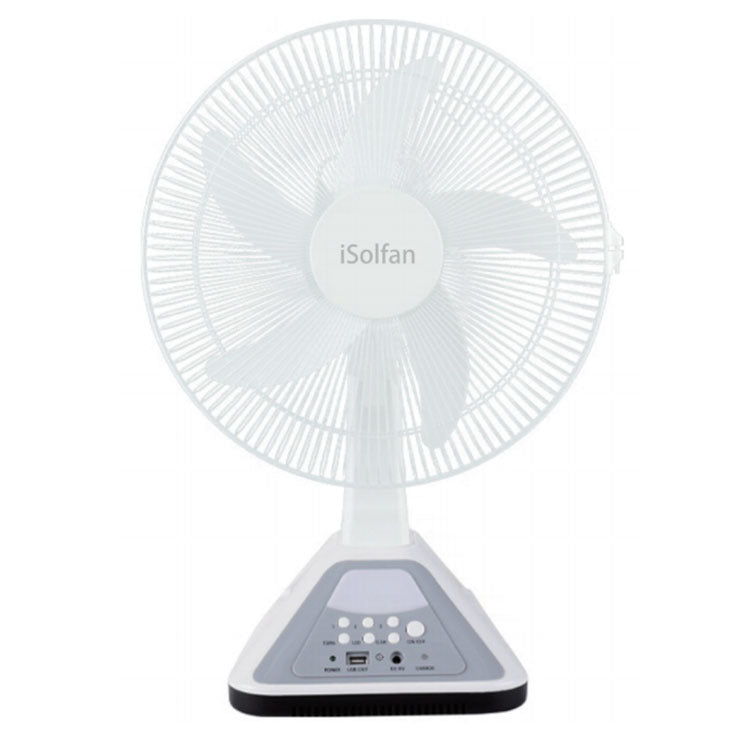 Women Portable Solar Powered Table Fan with USB Connection and Timer Function Kalsten