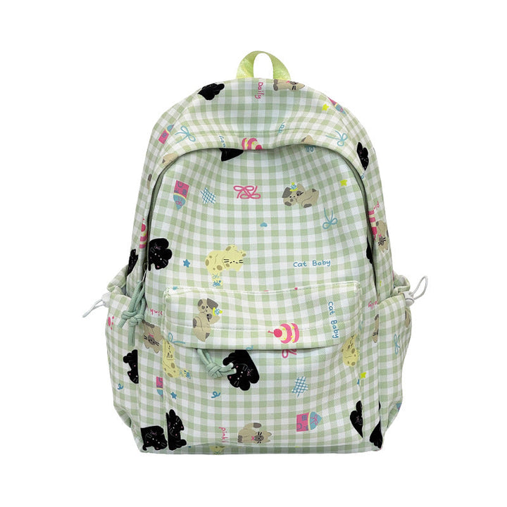 Playful Character Patterned Backpack Kalsten