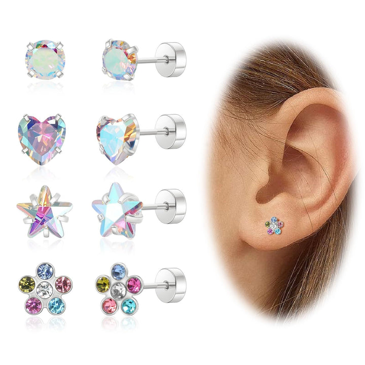 Gemstone Stud Earring Set Kalsten