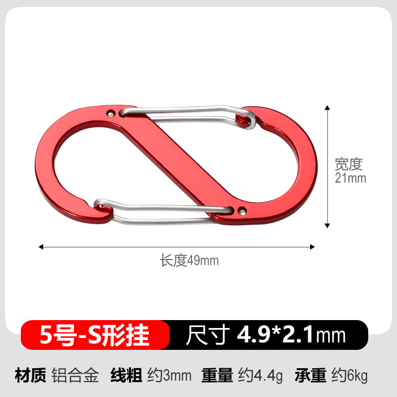 Aluminium carabiner with safety snap Kalsten