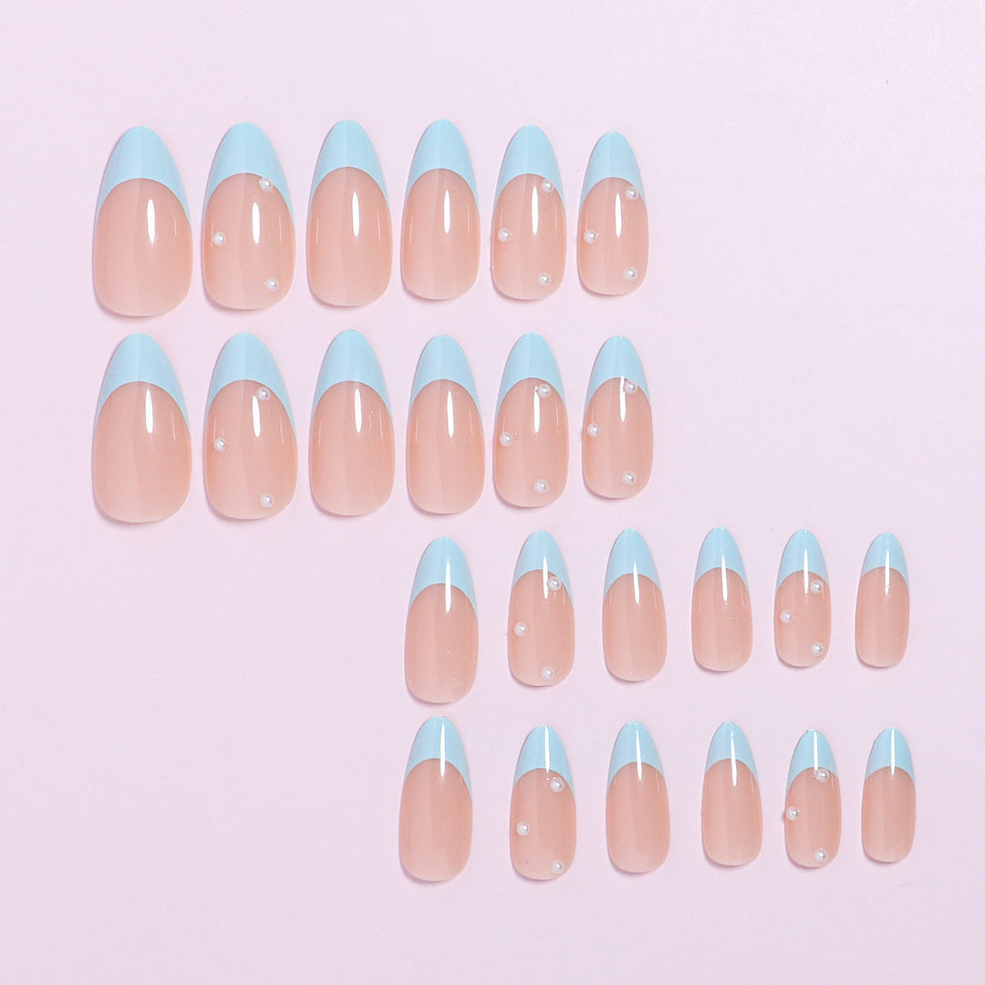 Elegant French Tip Press-On Nail Set Kalsten