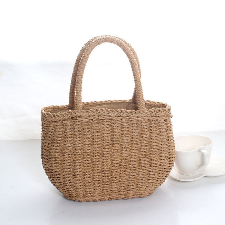 Basket bag with braided handles Kalsten