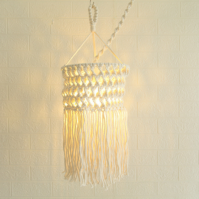 Macramé Pendant Light Fixture Acalora