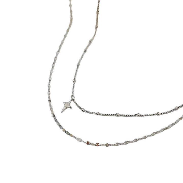 Layered Star and Dot Chain Necklace Kalsten