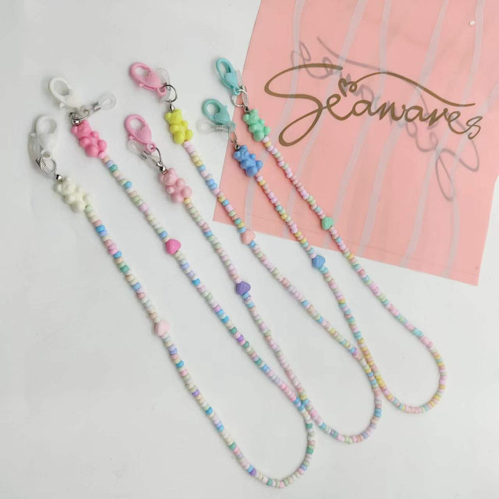 Playful glasses holder chain with colorful beads Kalsten