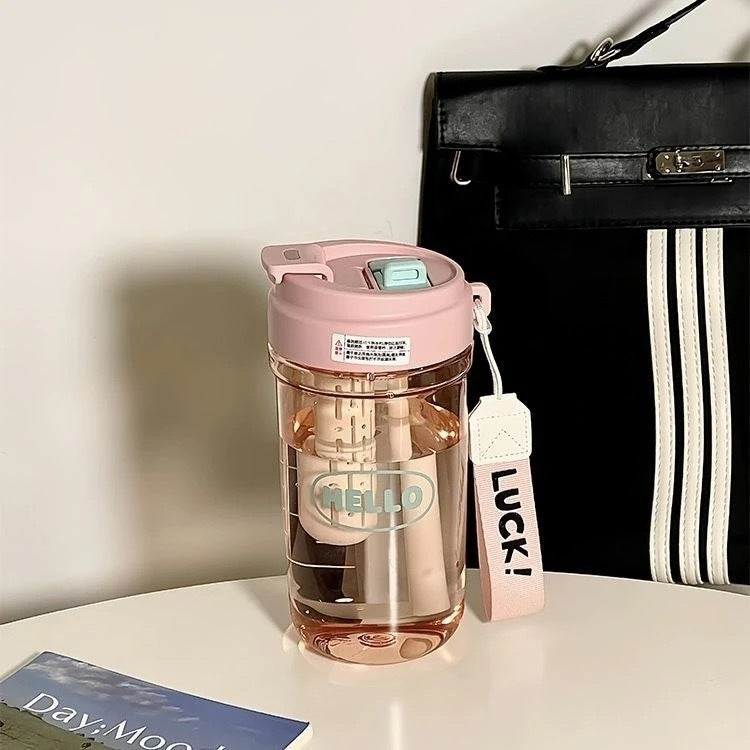 Ladies stylish drinking bottle with integrated carrying system Kalsten