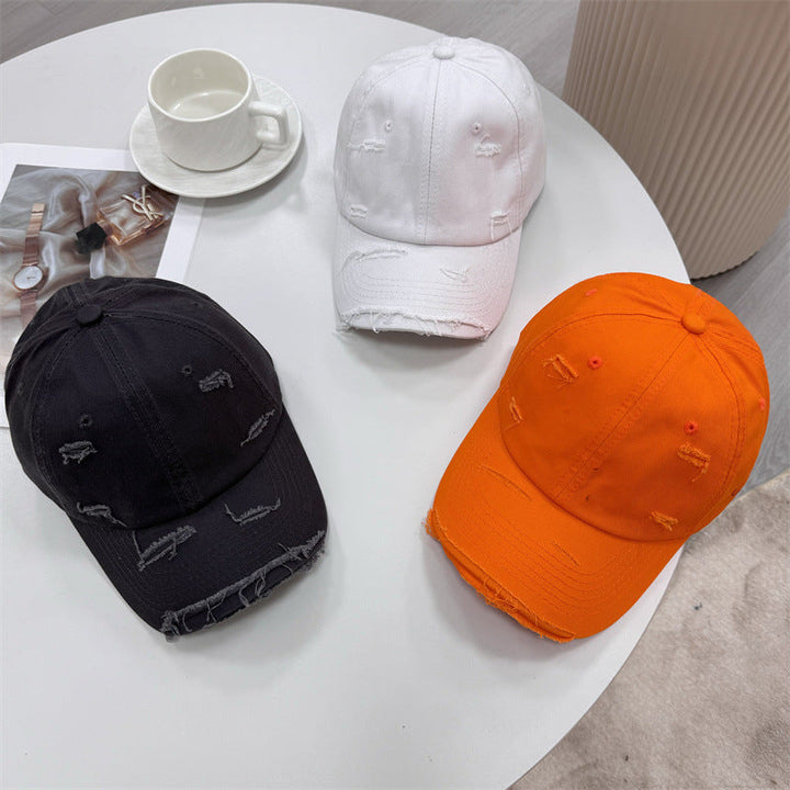 Men's Distressed Vintage-Style Baseball Cap Kalsten