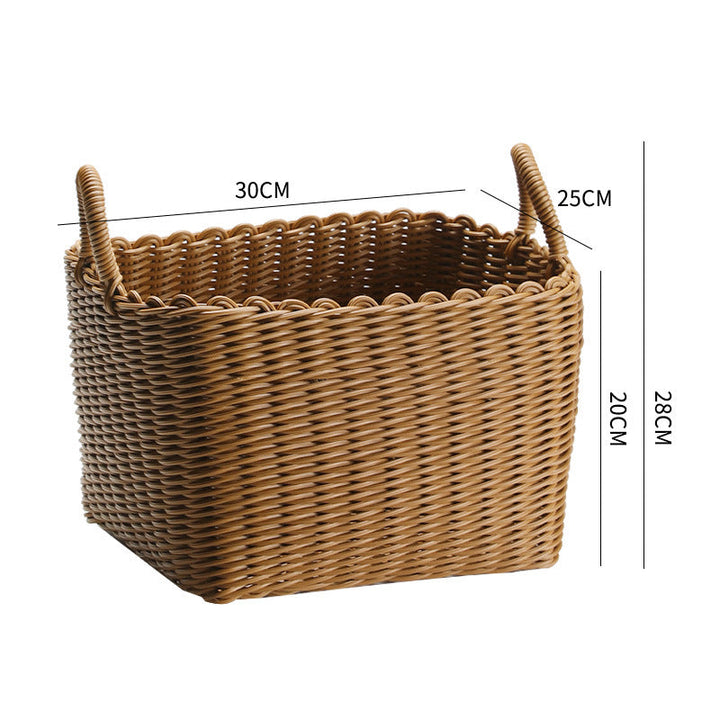 Unisex Braided Storage Basket with Practical Handle Kalsten