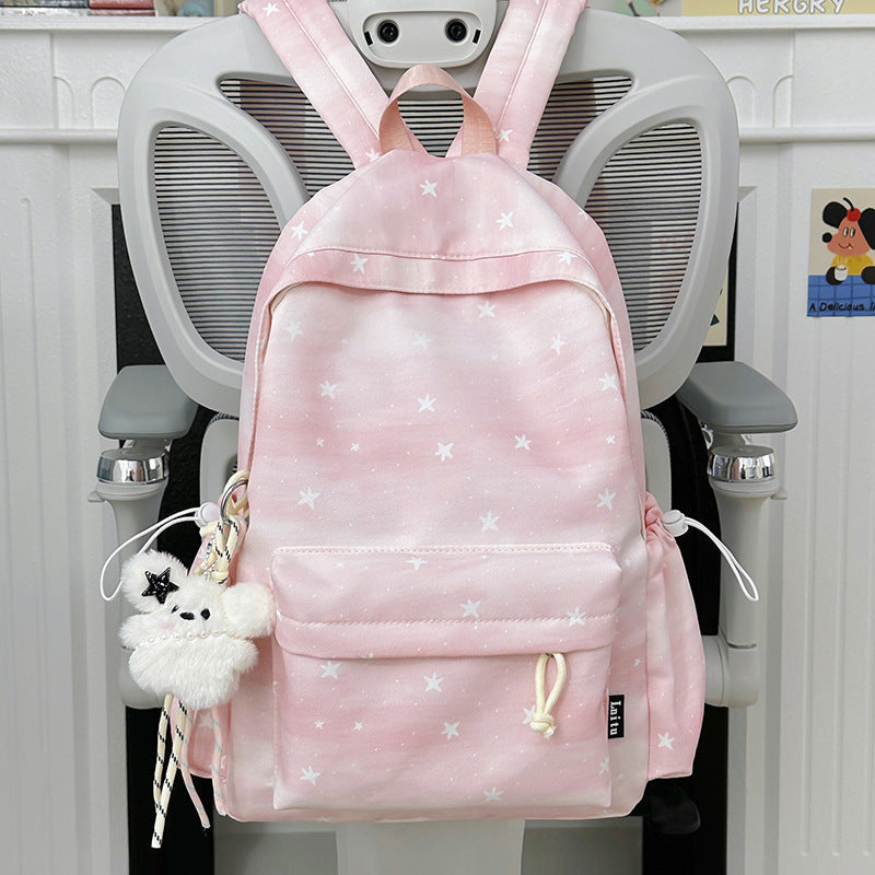 Adorable Star-Patterned School Backpack