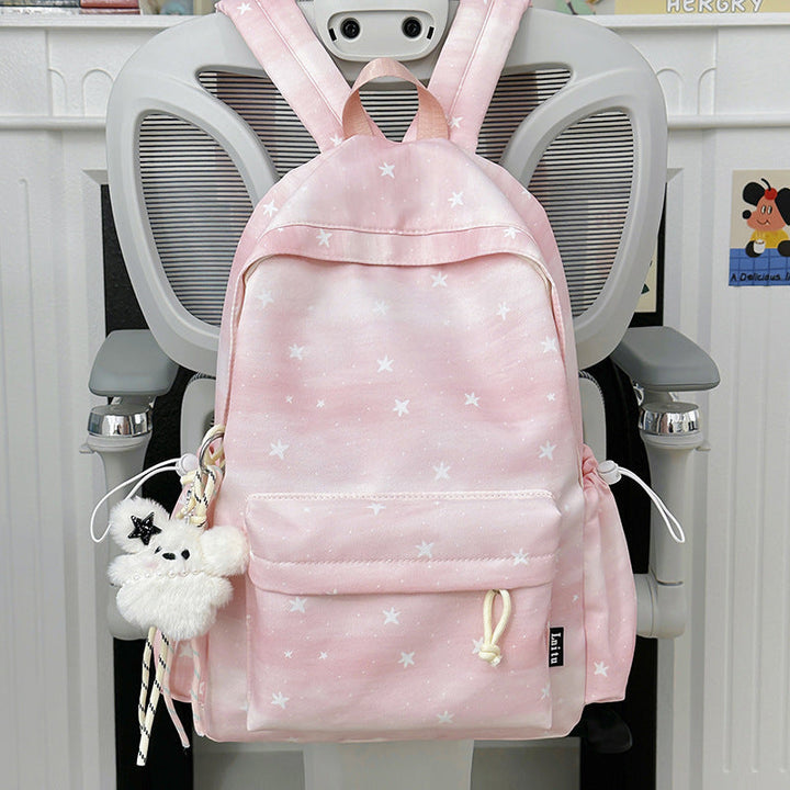 Adorable Star-Patterned School Backpack