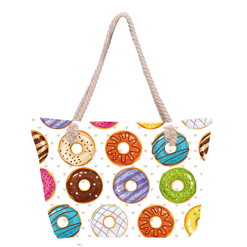 Beach bag with floral pattern Kalsten