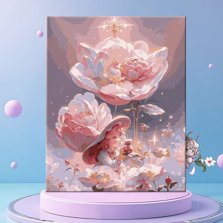 Whimsical Floral Fantasy Canvas Wall Art Kalsten