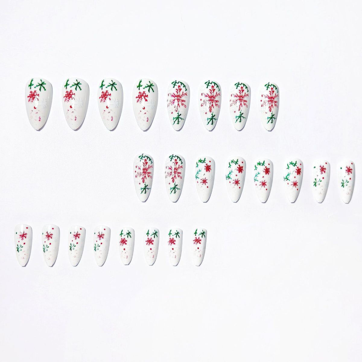 Artistic Snowflake Design Nail Art Acalora
