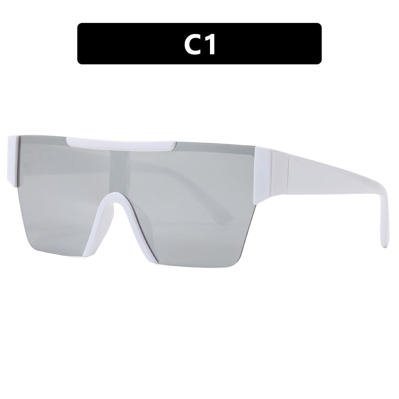 Women's futuristic sports sunglasses with UV protection and wide lens area Kalsten