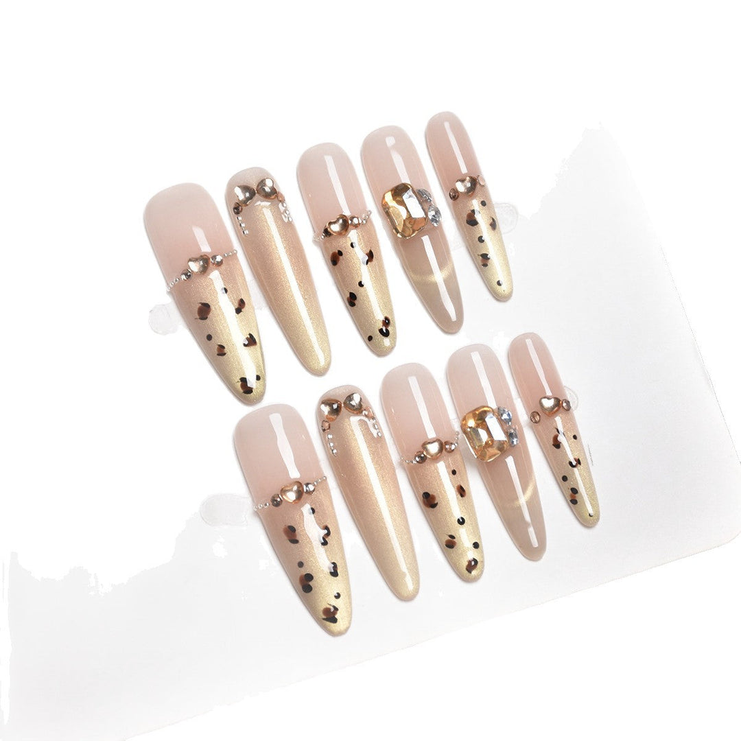 Decorative Crystal-Embellished Press-On Nails Kalsten
