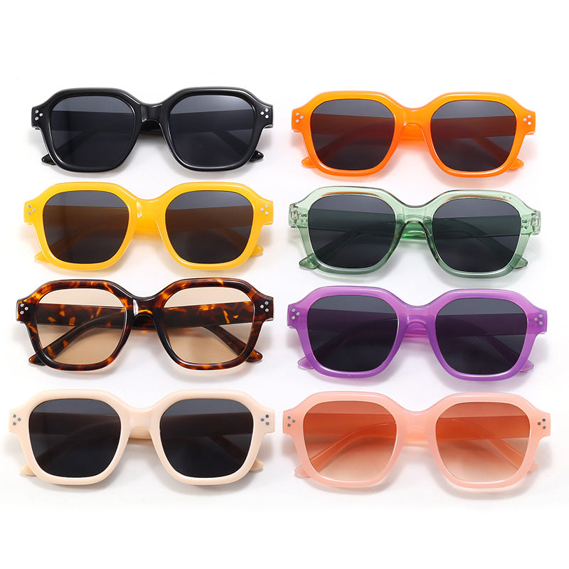 Ladies fashionable square sunglasses with mirrored lenses Kalsten