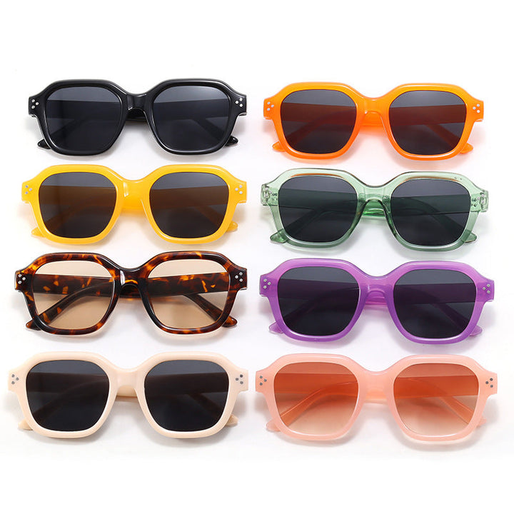 Ladies fashionable square sunglasses with mirrored lenses Kalsten