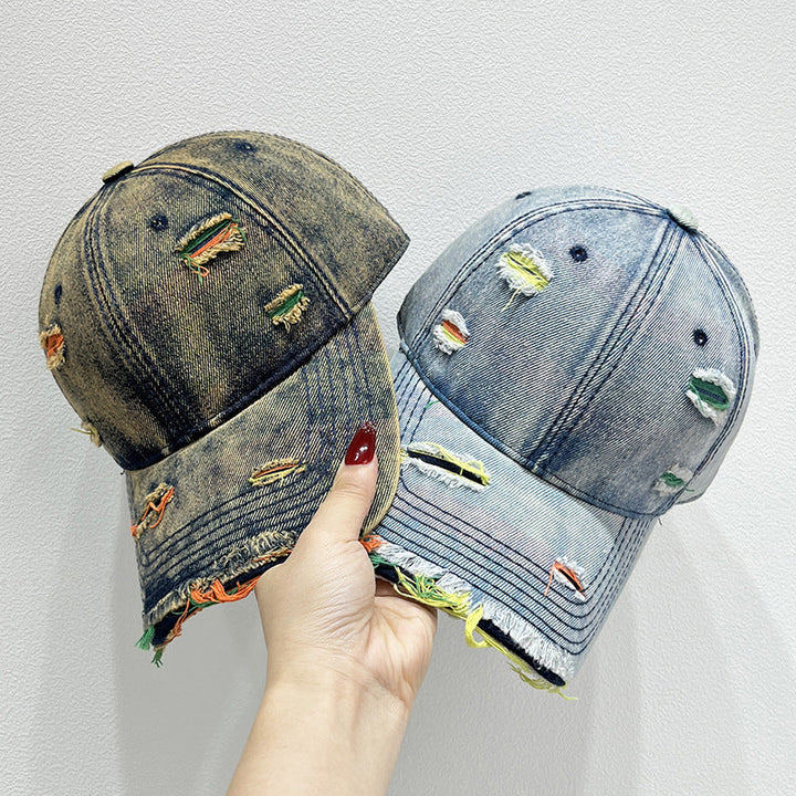 Women's Distressed Denim Baseball Cap Kalsten   1784084142