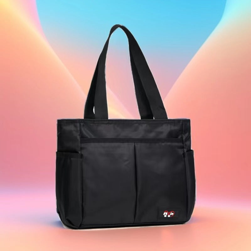 Stylish Striped Multi-Pocket Tote Bag Kalsten
