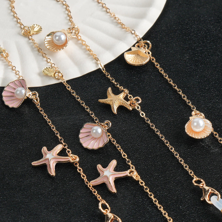 Bohemian Shell & Starfish Pendant Necklace kalsten