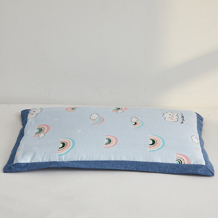 Cozy pillow with colorful rainbow motif Kalsten