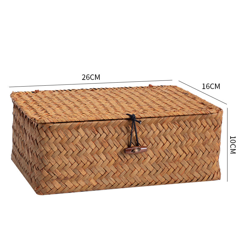 Handwoven Storage Box with Lid Kalsten