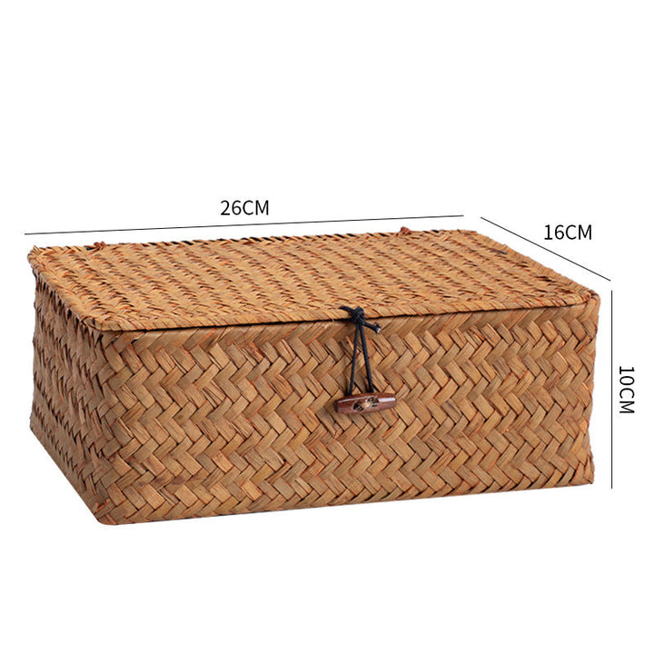 Handwoven Storage Box with Lid Kalsten