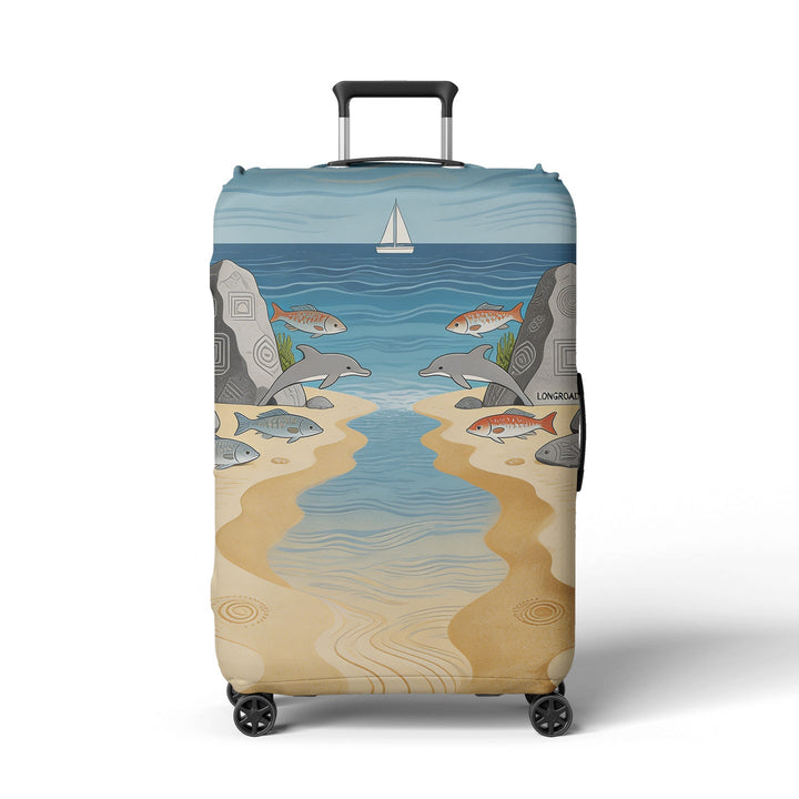 Women's suitcase sock with colorful coral design Kalsten