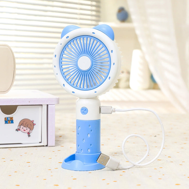 Ladies Portable Hand Fan with Cute Animal Design Kalsten