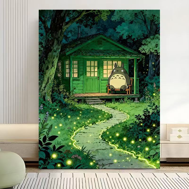 Enchanted Forest Scene Canvas Art Print Kalsten
