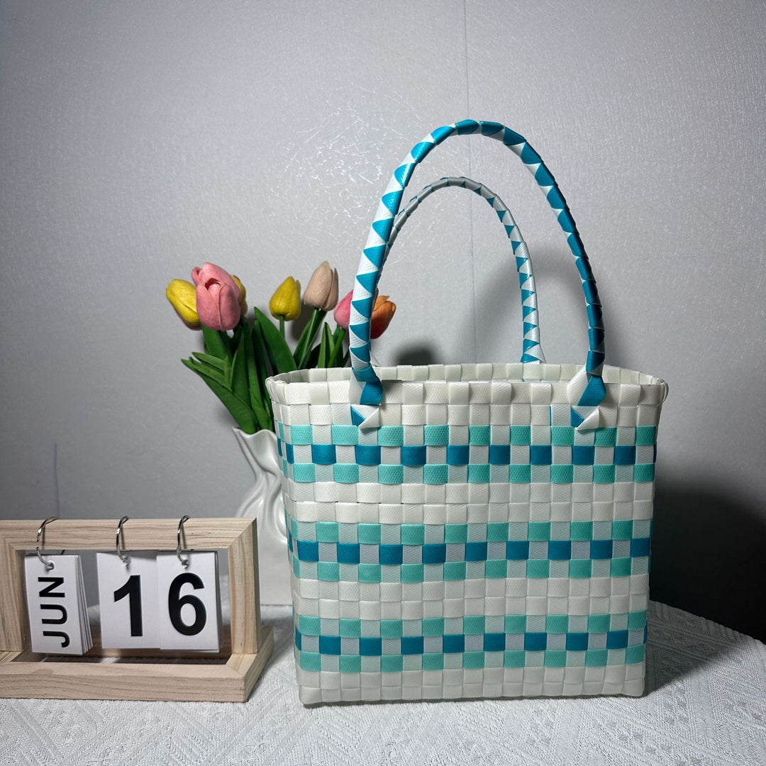 Braided handbag with sturdy handles Kalsten