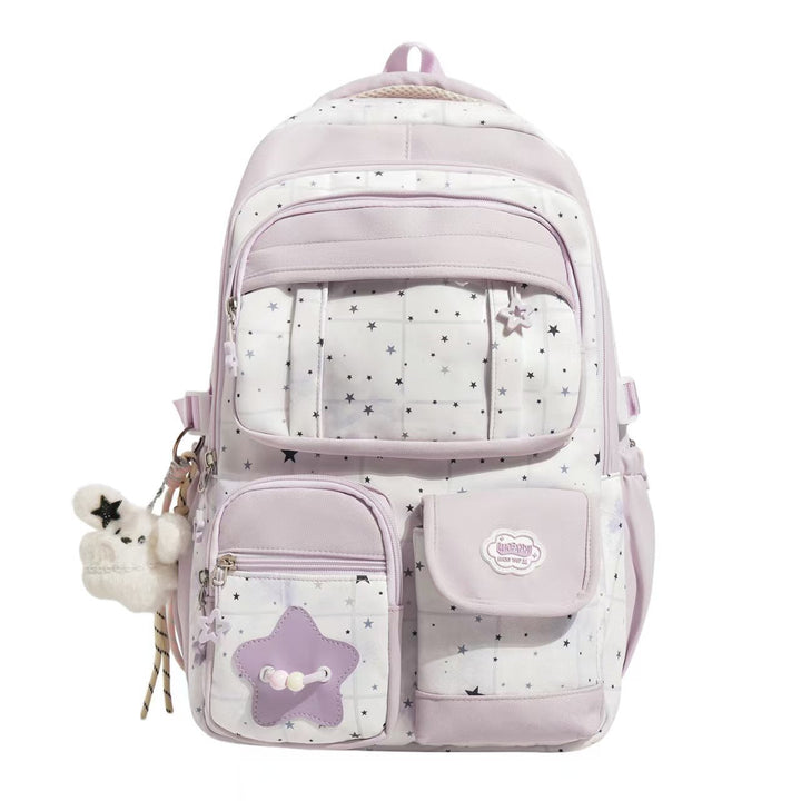 Star-Printed Multi-Functional Backpack Kalsten