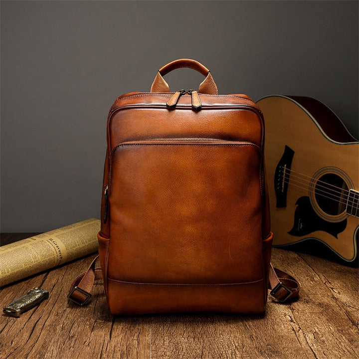 More Elegant and Functional Backpack Made of High-Quality Leather Kalsten