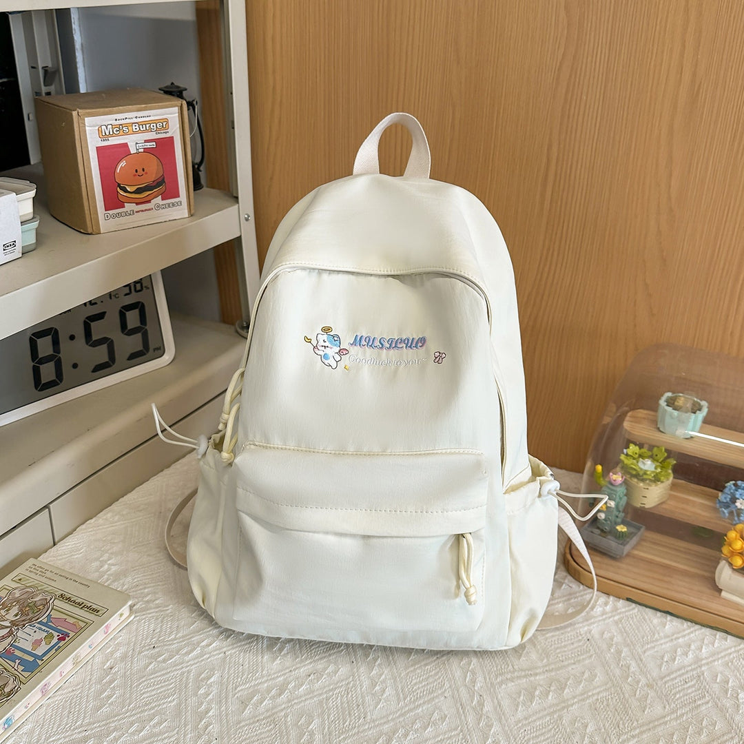 Casual Lightweight Embroidered School Backpack