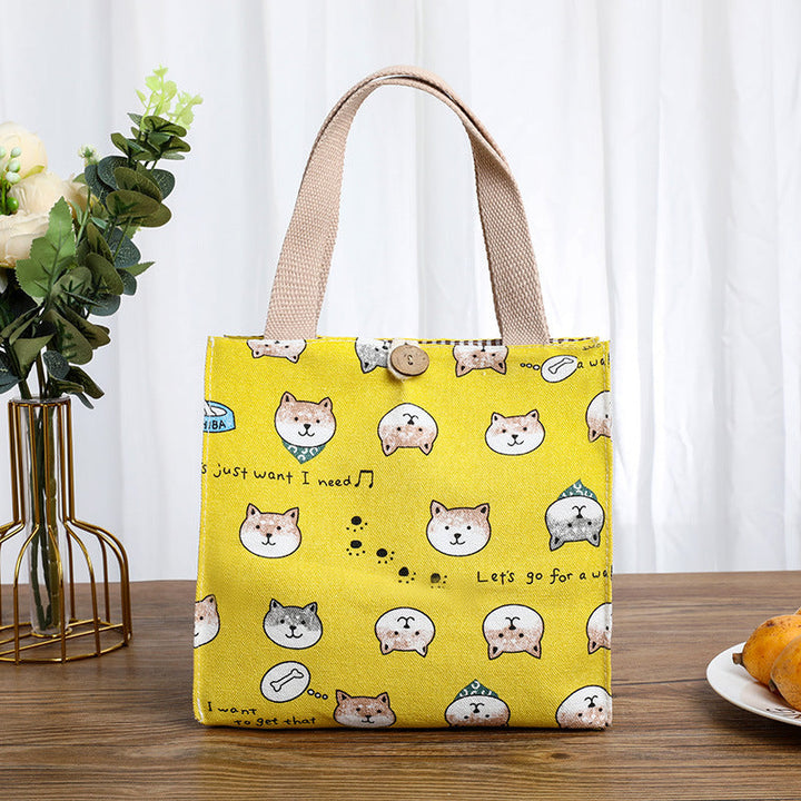 Cute Cat-Themed Storage Tote Kalsten
