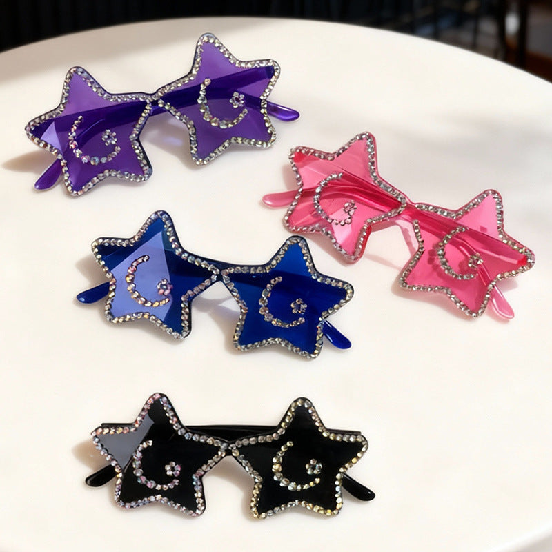 Star-Shaped Rhinestone Sunglasses Kalsten