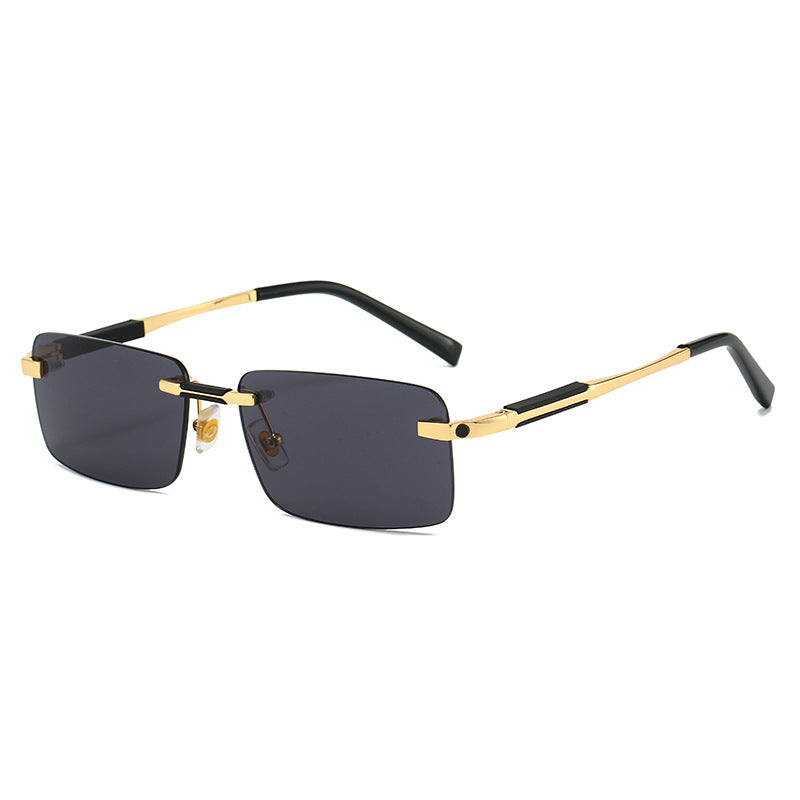 Women's sunglasses in modern rectangular design with luxurious metal elements Kalsten
