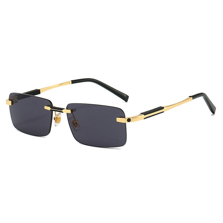 Women's sunglasses in modern rectangular design with luxurious metal elements Kalsten