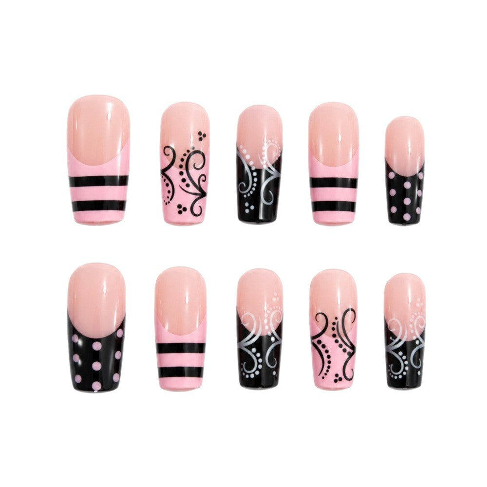 Artificial nails with elegant designer print Kalsten