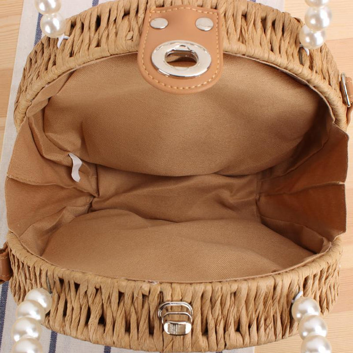 Round base bag with pearl decoration Kalsten