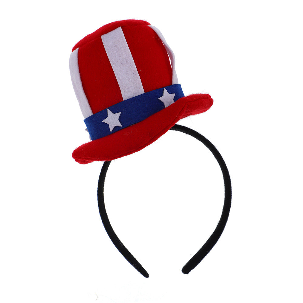Independence Day novelty plush mini top hat headband Kalsten