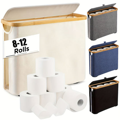 Sustainable recycling organizer with bamboo lid Acalora