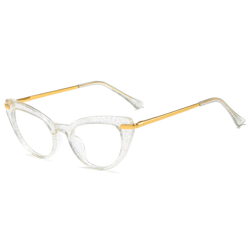 Women's Cat-Eye Sunglasses with Shiny Metal Frame Kalsten